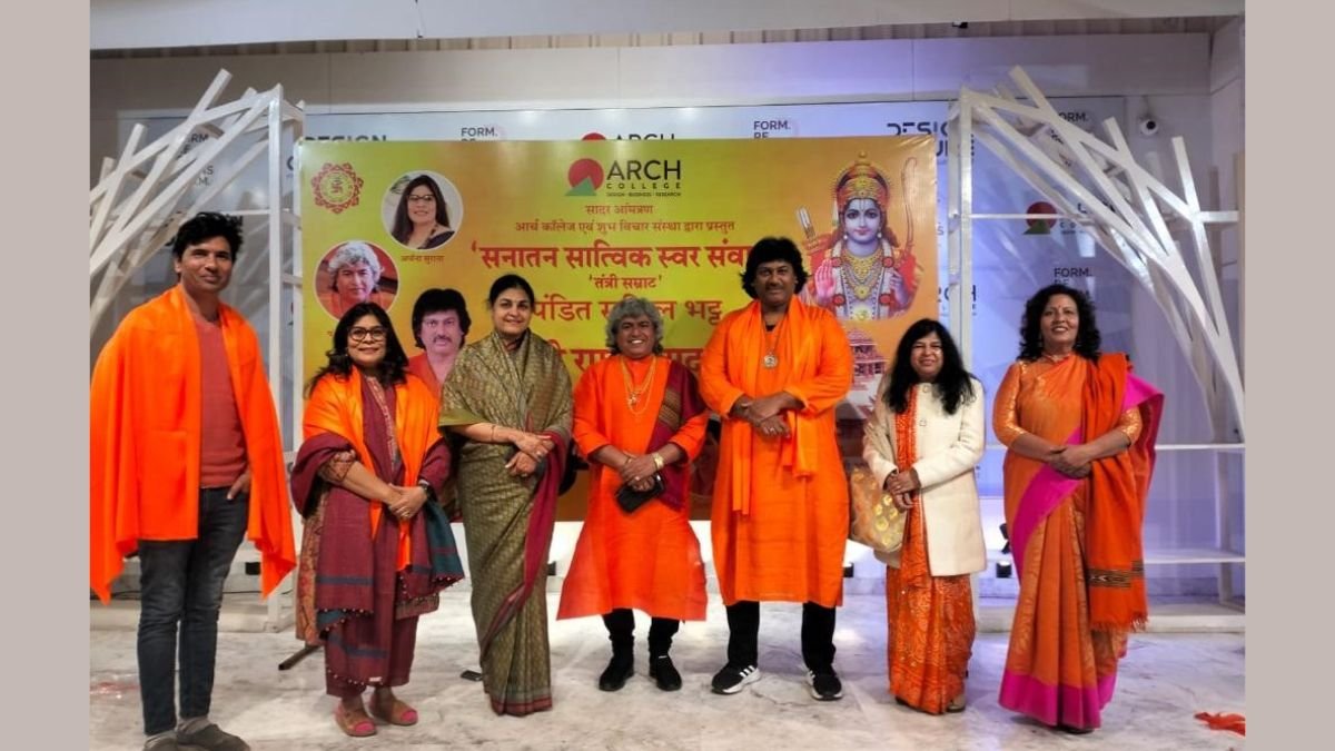 Tantri Samrat Pandit Salil Bhatt presented “Shri Ram Samvad” at Arch College of Design