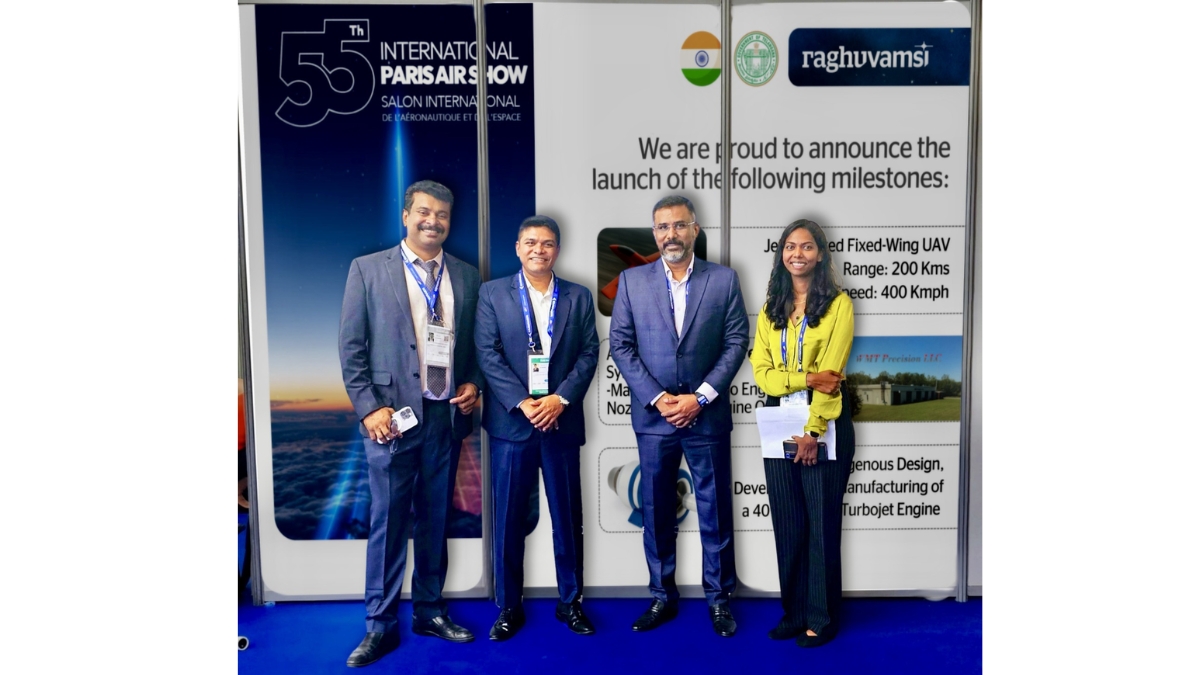 Raghu Vamsi Aerospace Group Debuts Indigenous Jet Engine & UAV Technologies at 55th Paris Air Show