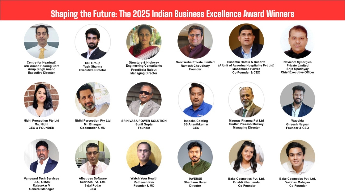 Indian Business Excellence Award– 2025 by Corporate Connect