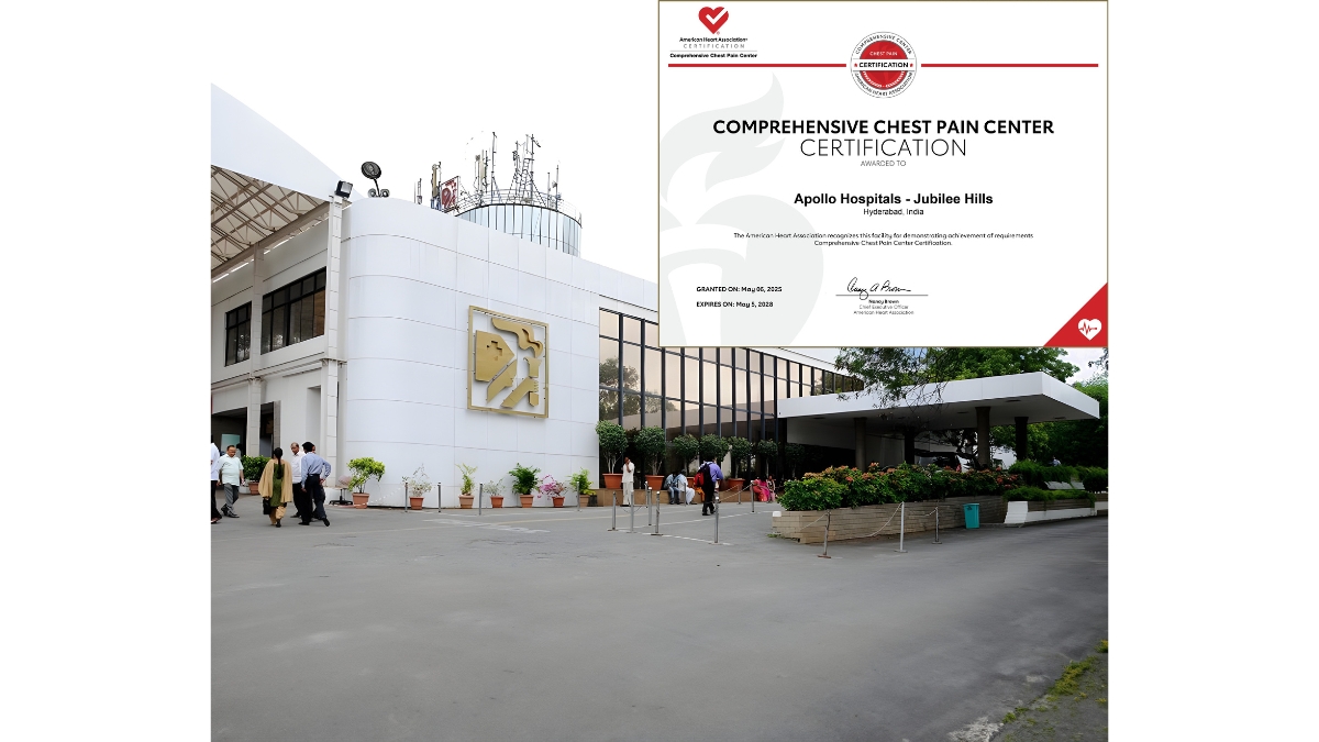Apollo Hospitals Hyderabad Sets New Benchmark with AHA Comprehensive Chest Pain Centre Certification