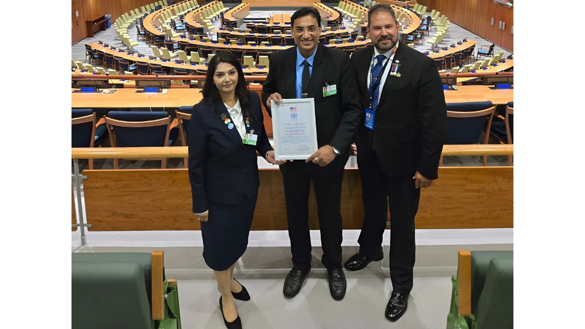 Dr. Arpit Chopra Jain Honored at United Nations Headquarters in New York