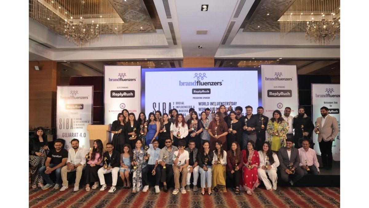 Celebrating Voices of Influence: SIBA 2025, Gujarat Edition 4.0 and World Influencers Day 3.0 Lights Up Surat