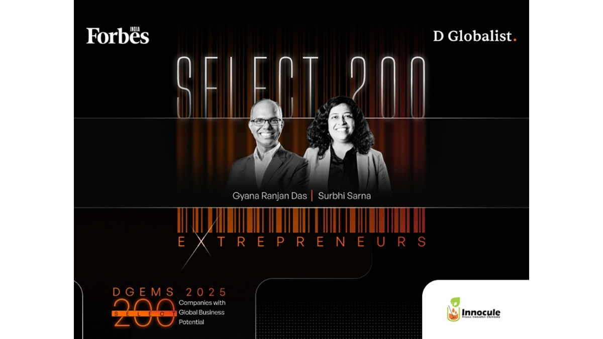 Forbes India Recognises Innocule as a Key Shaper of India’s Industrial Future in DGEMS 2025